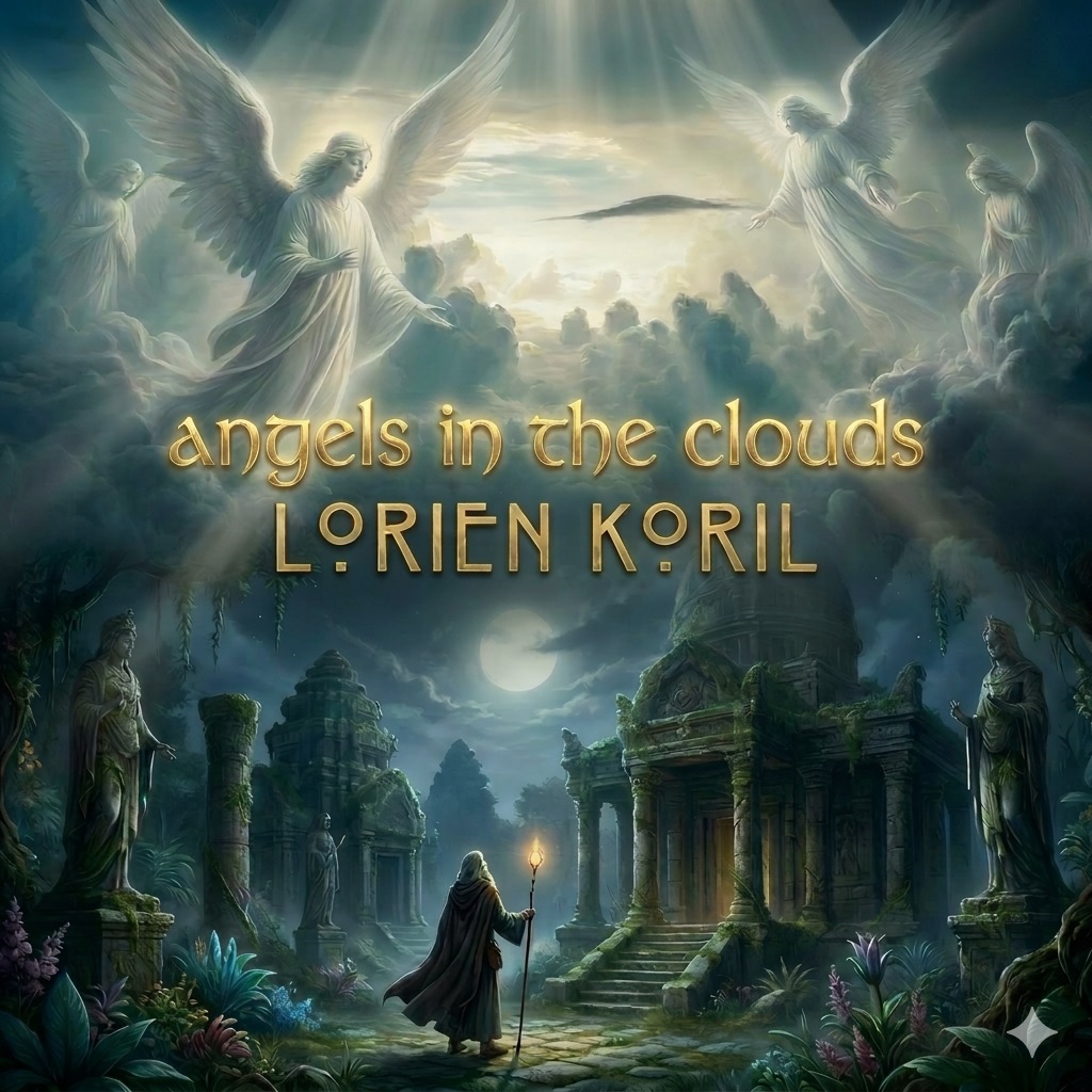 angles in the clouds cover by lorien koril